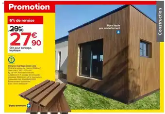 Castorama Clin pour bardage claire-voie offre