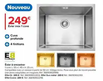 Essebagno évier à encastrer