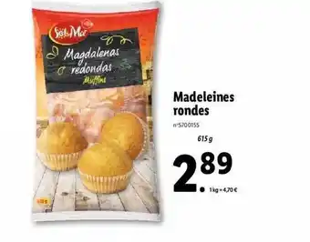 Lidl Sol mar madeleines rondes offre