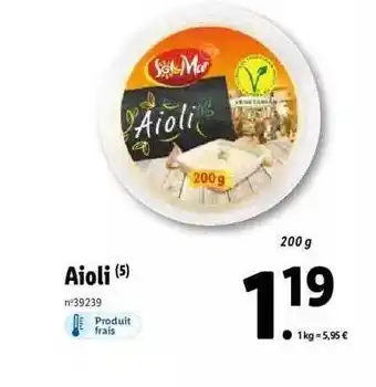 Aioli sol mar