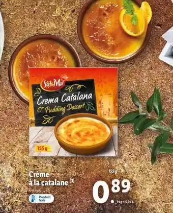 Lidl Sol mar crème à la catalane offre