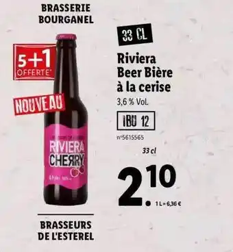 Lidl Riviera beer bière à la cerise offre