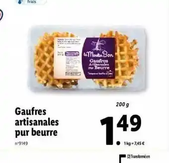 Lidl Gaufres artisanales pur beurre offre