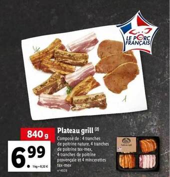 Lidl Plateau grill offre