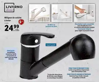 Lidl Livarno mitigeur de cuisine à levier offre