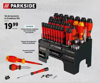 Lidl Parkside set de tournevis et d'embouts xxl offre