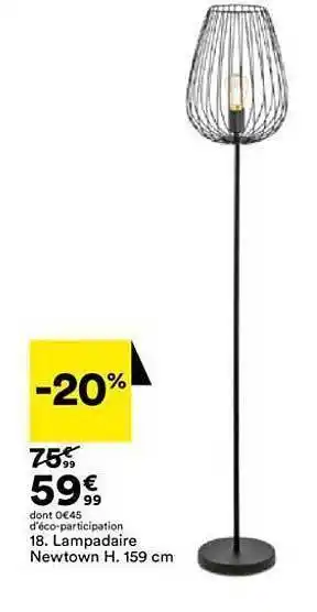 BUT Lampadaire newtown h. 159 cm offre