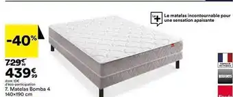 BUT Matelas bomba 4 140 x 190 cm epeda offre