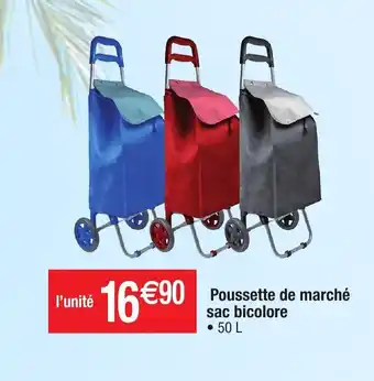 Poussette de marchĂš sac bivolore