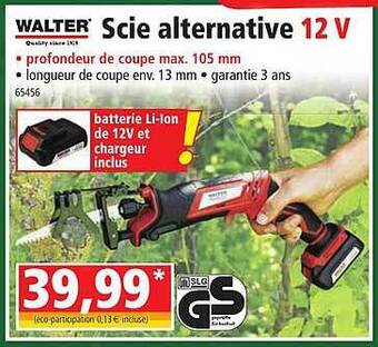 Norma Walter scie alternative 12 v offre
