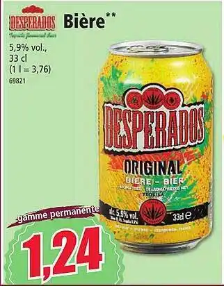 Norma Desperados bière offre