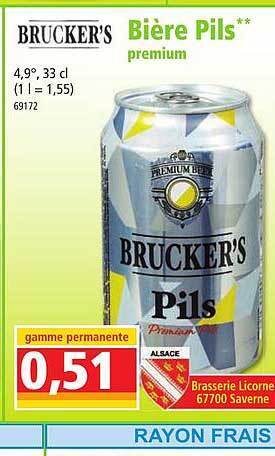 Norma Brucker's bière pils premium offre