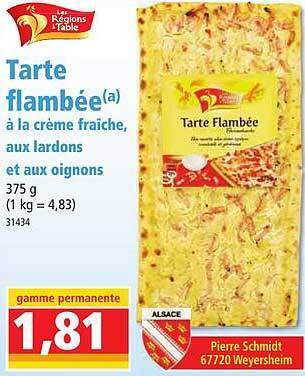 Norma Tarte flambée offre