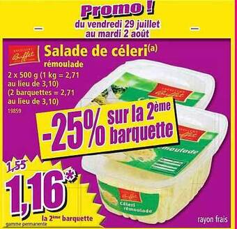 Norma Salade de céleri rémoulade offre