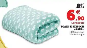 Super U Plaid 125x150cm offre