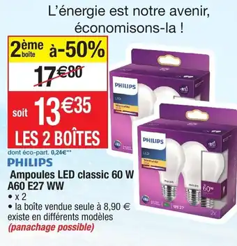 Migros Ampoules LED classic 60 W A60 E27 WW offre