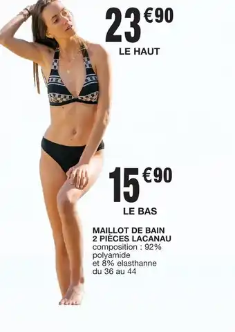 Migros MAILOT DE BAIN 2 PIECES LACANAU offre