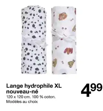 Lange Hydrophile XL Nouveau-NĂ©