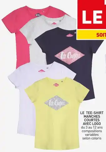 Stokomani Lee cooper le tee-shirt manches courtes avec logo offre