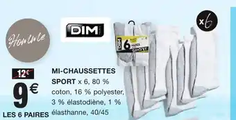 MI-CHAUSSETTES SPORT