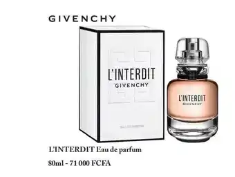 Beauty Success L'interdit Eau De Parfum Givenchy offre