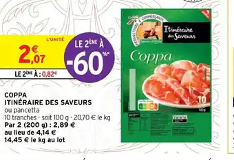 Intermarché Hyper Coppa Itinéraire Des Saveurs offre