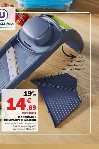 Super U Mandoline Compact U Maison offre