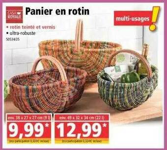 Norma Panier En Rotin offre
