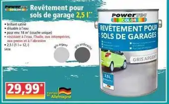 Norma Powertec Color Revêtement Pour Sols De Garage offre
