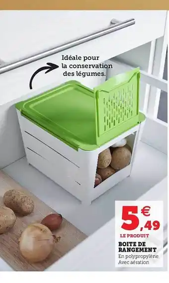 Super U Boîte Rangement offre