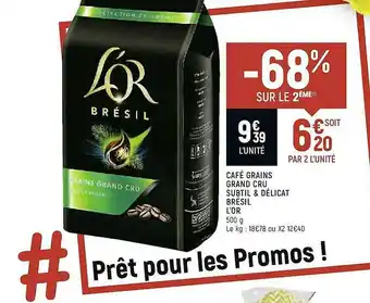 Café Grains Grand Cru Subtil & Délicat Brésil L'or