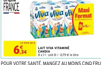 Intermarché Hyper Candia lait Viva Vitaminé offre
