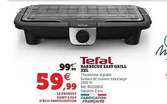 Super U Barbecue Easy Grill Xxl Tefal offre