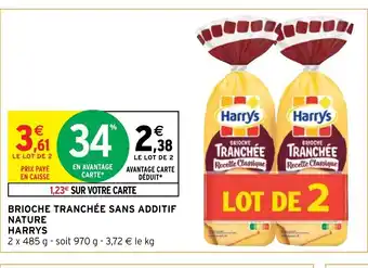 Intermarché Hyper Harrys Brioche Tranchée Sans Additif Nature offre