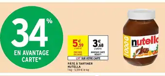 Intermarché Hyper Nutella Pâte à tartiner offre