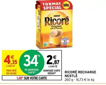 Intermarché Hyper Nestlé ricoré Recharge offre