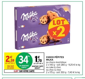 Intermarché Hyper Milka Choco Pépites offre