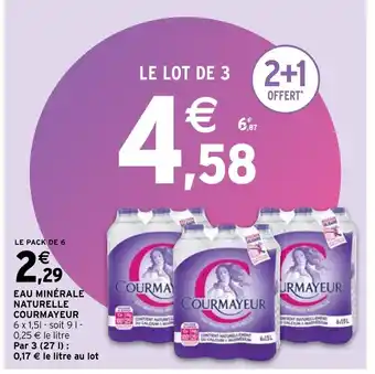 Intermarché Hyper Courmayeur Eau Minérale Naturelle offre