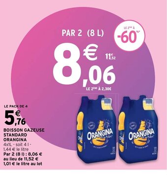 Intermarché Hyper Orangina Boisson Gazeuse Standard offre