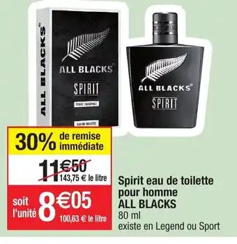 Migros Spirit eau de toilette pour homme AL BLACKS offre
