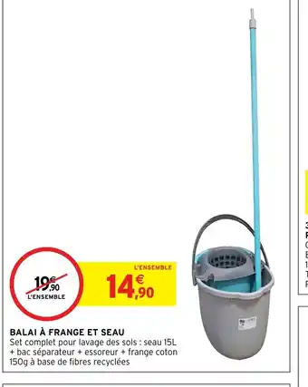 Intermarché Hyper Balai à frange Et Seau offre