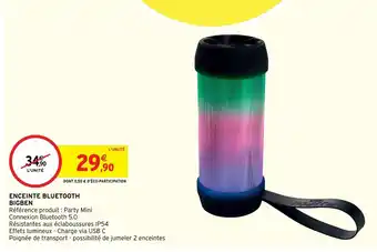 Intermarché Hyper Bigben Enceinte Bluetooth offre