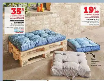 Super U Matelas Palette Polyvalent, Coussin De Sol offre