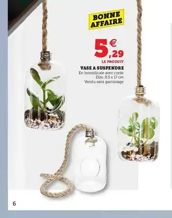 Super U Vase à Suspendre offre