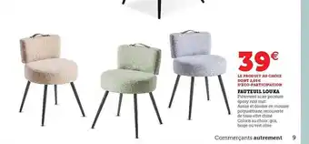 Super U Fauteuil Louka offre