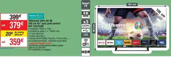 Téléviseur Ultra HD 4k 108 cm 43"