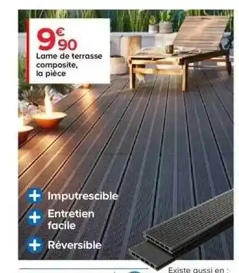 Castorama Lame de terrasse composite offre
