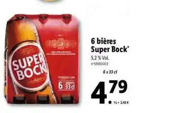Lidl 6 bières super bock offre