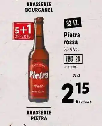 Lidl Pietra rossa offre