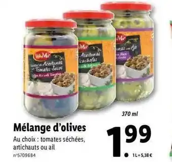 Lidl Sol mar mélange d'olives offre